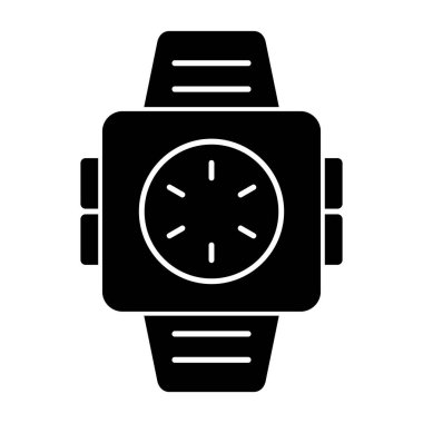 Akıllı saat ikonu. Beyaz arkaplanda izole edilmiş web tasarımı için Akıllı Saat vektör simgesi