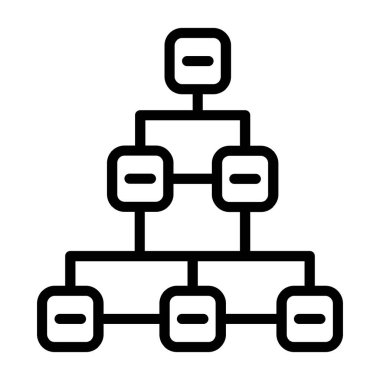 ağ paylaşım simgesi, vektör illüstrasyonu