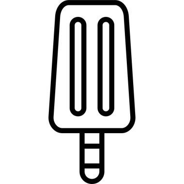 dondurma ikonu vektör illüstrasyonu