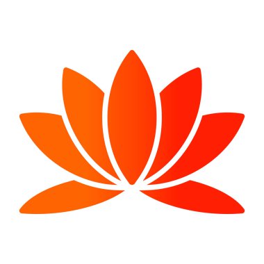 Lotus çiçeği simgesi logo vektör