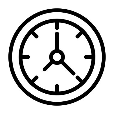 Kolayca düzenleyebilen veya düzenleyebilen Saat Vektörü simgesi