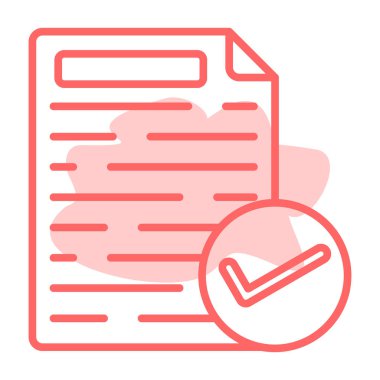 belge simgesi vektör illüstrasyonu