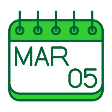 Takvim simgesi, vektör illüstrasyonu basit tasarım