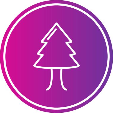 Orman ikonu vektör illüstrasyonu