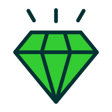 Elmas simgesi, vektör illüstrasyonu