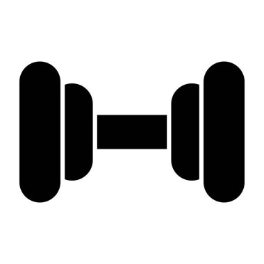 Fitness çan simgesi, vektör illüstrasyonu