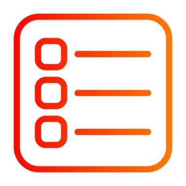 Denetim listesi sayfa düz vektör simgesi