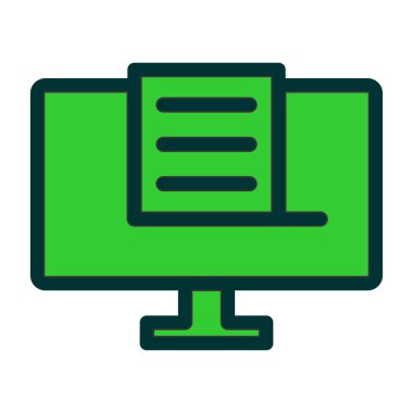 bilgisayar simgesi vektör illüstrasyonu