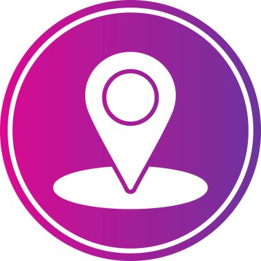 harita pin ikonu vektör illüstrasyonu