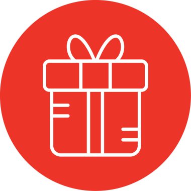 Hediye. Web simgesi basit illüstrasyon