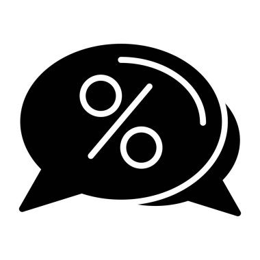 yüzde indirim işareti simgesi, vektör biçimi