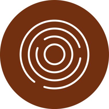 Çikolata şekeri ikonu, vektör illüstrasyonu