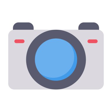 Kameranın düz tasarım simgesi