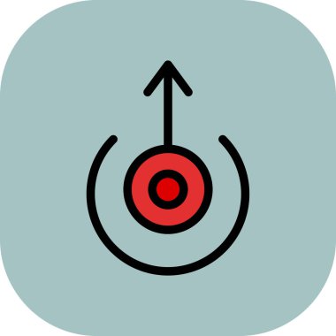 hedef vektör simge işareti simge vektör çizim için kişisel ve ticari kullanım..