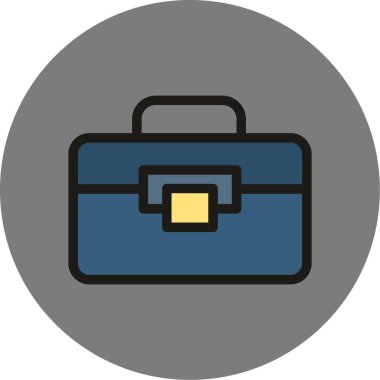 evrak çantası ikonu vektör illüstrasyonu