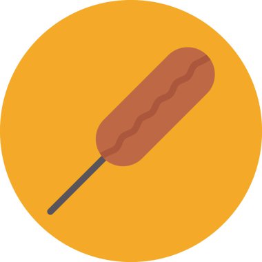 Sosis. Web simgesi basit illüstrasyon