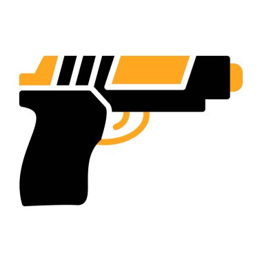 silah logosu vektör resimleme şablonu