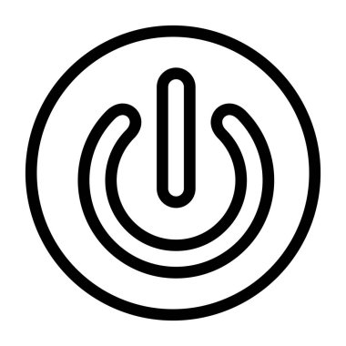 güç simgesi vektör illüstrasyonu