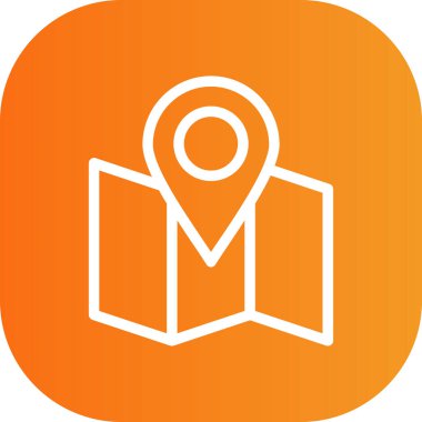 Güzel Konum vektör satırı simgesi