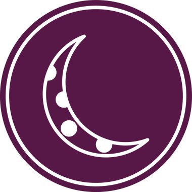 vektör ay simgesi illüstrasyonu