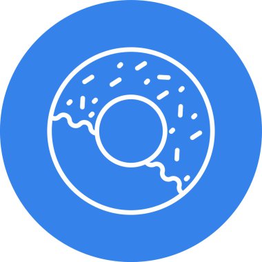 donut. Web simgesi basit illüstrasyon