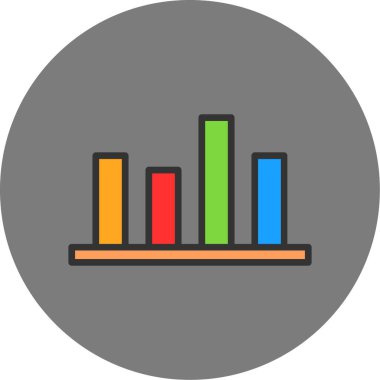 grafik ikonu vektör illüstrasyonu