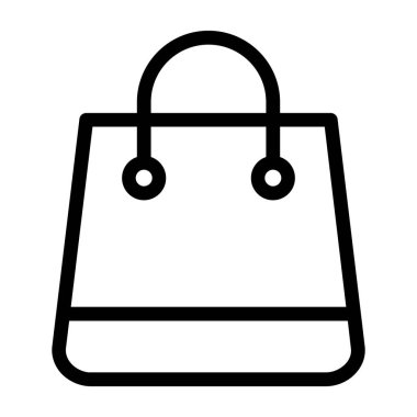alışveriş poşeti vektör simgesi