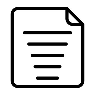 Belge. Web simgesi basit illüstrasyon