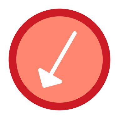 kürek simgesi vektör illüstrasyonu