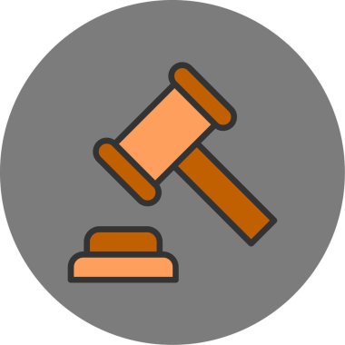 açık artırma çekiç vektör illüstrasyonu