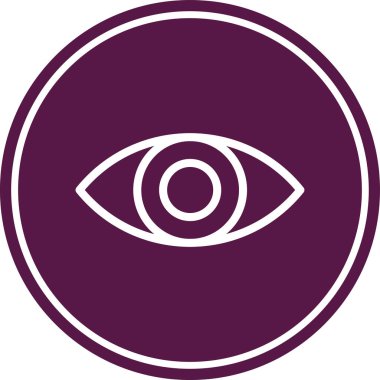 Modern göz simgesinin vektör illüstrasyonu