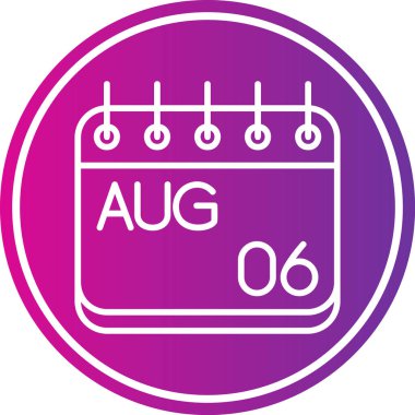 Takvim simgesinin vektör illüstrasyonu