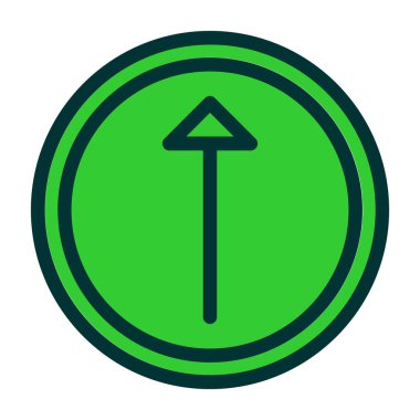 Ok. Web simgesi basit illüstrasyon