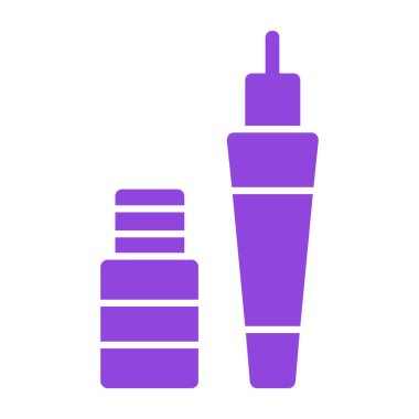 Kozmetik tüp. Web simgesi basit illüstrasyon