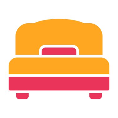 Kanepe. Web simgesi basit illüstrasyon