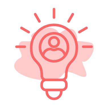 Ampul. Web simgesi basit illüstrasyon