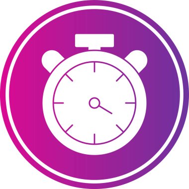 Saat simgesi, vektör illüstrasyonu