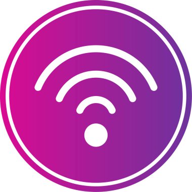 Wi-fi işaret simgesi. vektör illüstrasyonu
