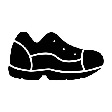 Ayakkabı. Web simgesi basit illüstrasyon