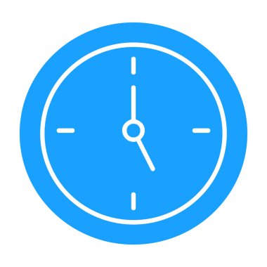 Saat simgesi vektör illüstrasyonu