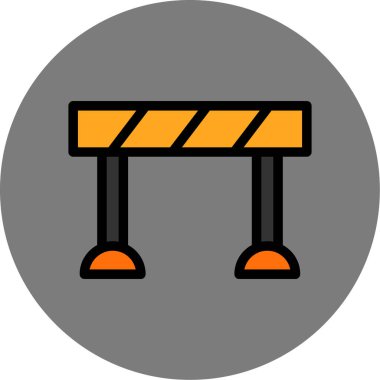 yol simgesi vektör illüstrasyonu