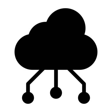 bulut hesaplama vektörü kabartma tasarımı