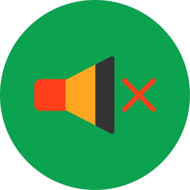 Beyaz arkaplanda izole edilmiş modada ses simgesi yok.