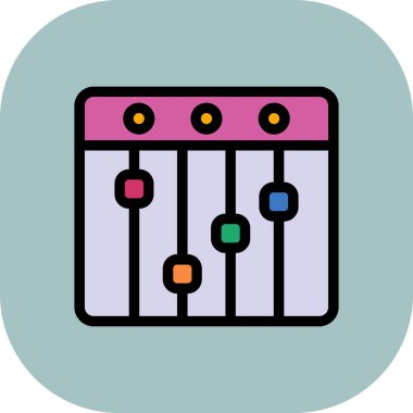 Müzik simgesinin vektör illüstrasyonu