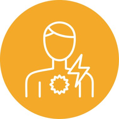 Vites simgesi olan bir adamın vektör çizimi