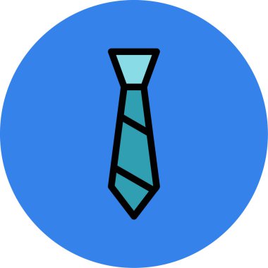 Kravat. Web simgesi basit illüstrasyon