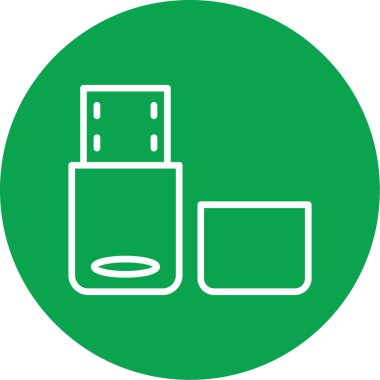 Yeşil bir kutunun vektör illüstrasyonu