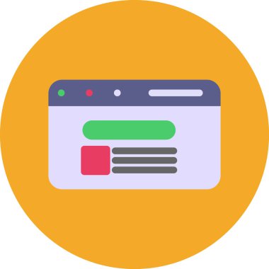 Web Arayüzü vektör çizimi