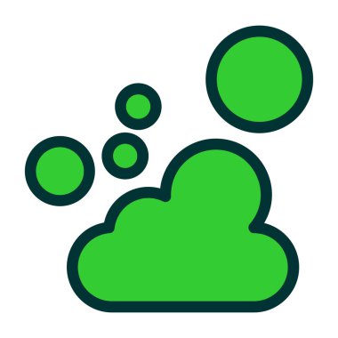 bulut simgesi, vektör illüstrasyonu