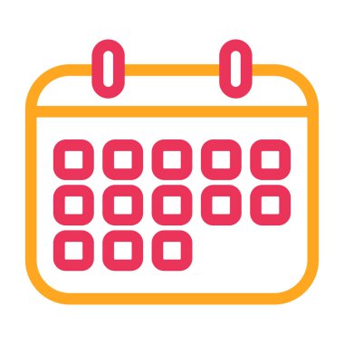 Takvim. Web simgesi basit illüstrasyon